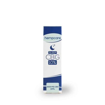Sleep Hempcare CBG 10% 10ml doosje front view